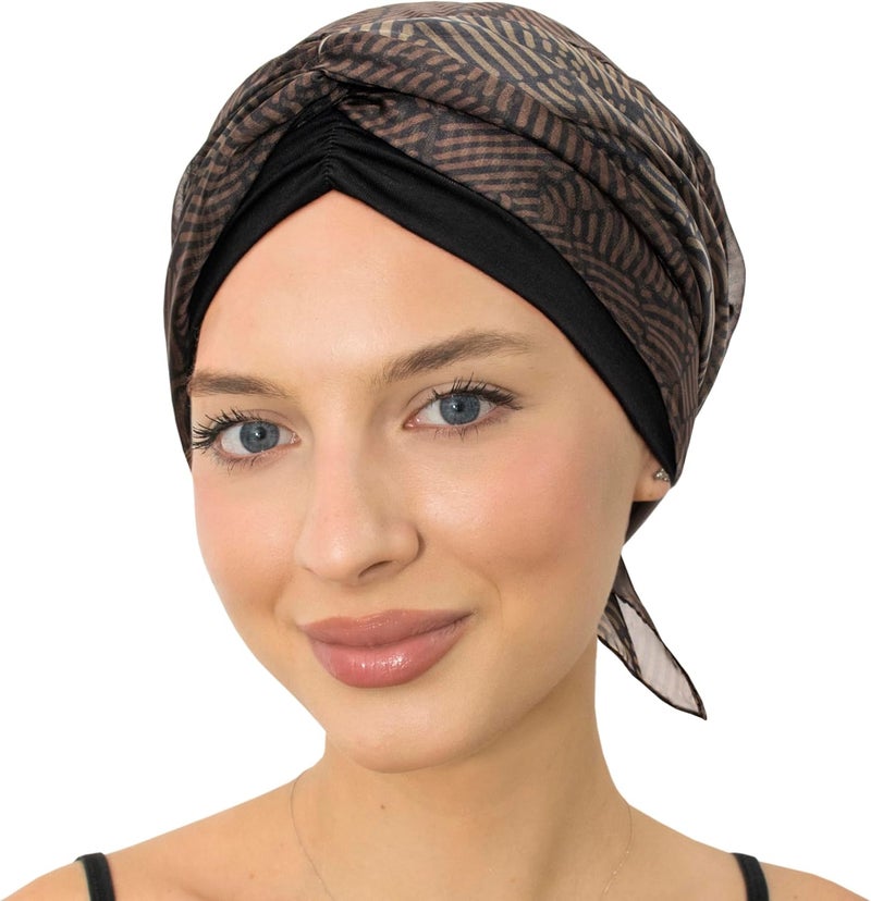 CAPLORD Head Scarf for Women Skull Cap Chemo Patients Headwear Cancer Hair Loss Scarf Headwrap Cover Hat Turban Covering Wrap - Image 5